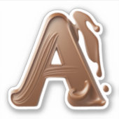 Fantastische chocoladebrief A sticker (Voorkant)
