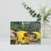 Fantastische coco-taxi's uit Cuba Briefkaart (Staand voorkant)