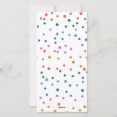 Fantastische Colorful Merry-kerstfoto Feestdagenkaart (Achterkant)