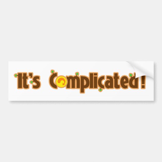 Fantastische Contraptie: Het is gecompliceerd Bumpersticker (Voorkant)
