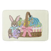 Fantastische Cute Fantasy Draken Paasmand  Badmat (Voorkant)