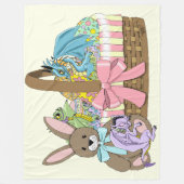 Fantastische Cute Fantasy Draken Paasmand Fleece Deken (Voorkant)