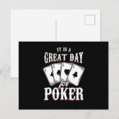 Fantastische dag voor pokercasino-kaarten Gambler  Briefkaart (Voorkant / Achterkant)