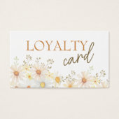 Fantastische daisies-troutekaart visitekaartje (Voorkant)