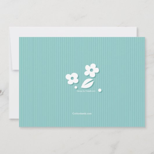 Fantastische Daisies-uitnodiging Kaart (Achterkant)