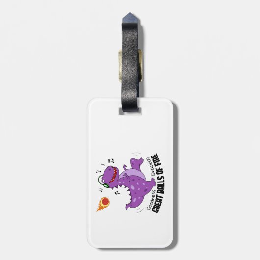 Fantastische dammen bagagelabel (Achterkant verticaal)