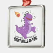 Fantastische dammen metalen ornament (Links)