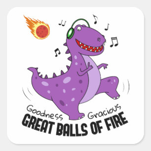 Fantastische dammen vierkante sticker