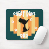Fantastische Dane Dad Mousepad Muismat (Met muis)