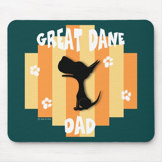 Fantastische Dane Dad Mousepad Muismat (Voorkant)
