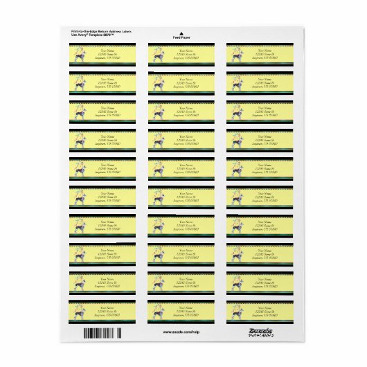 Fantastische Dane Harlequin Carousel Labels (Full Sheet)