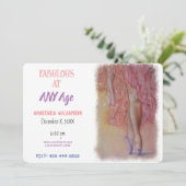 FANTASTISCHE DANSER OP ELKE LEEFTIJD UITNODIGING (Staand voorkant)