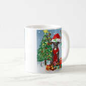Fantastische danshond met kerstcadeaus koffiemok (Voorkant rechts)