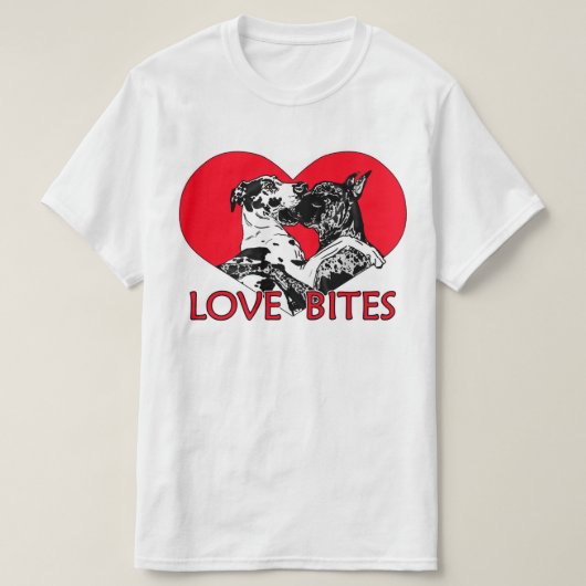 Fantastische dansliefdesbites t-shirt (Design voorkant)