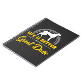 Fantastische deen-hond-Gift - Dierenliefde voor hu Notitieboek (Linkerzijde)