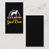 Fantastische deen-hond-Gift - Dierenliefde voor hu Visitekaartje (Voorkant / Achterkant)