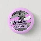 Fantastische Demigirl Ronde Button 3,2 Cm (Voorkant)