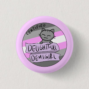 Fantastische Demigirl Ronde Button 3,2 Cm