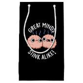 Fantastische denkkerij als Funny Brain Pun Dark BG Klein Cadeauzakje (Voorkant)