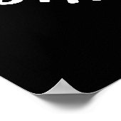 Fantastische denkkerij als Funny Brain Pun Dark BG Poster (Hoek)