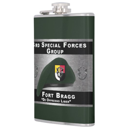 Fantastische derde groep speciale strijdkrachten heupfles (Links)