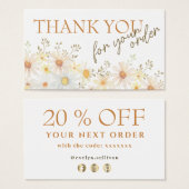 Fantastische details dankzij je kortingskaart visitekaartje (Voorkant /achterkant)