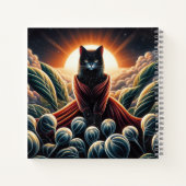 Fantastische digitale kunst: Night Sky Cat Omsinge Notitieboek (Achterkant)