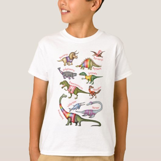 Fantastische dinosaurussen T-shirt (Voorkant)