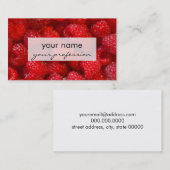 Fantastische donkerroze frambofoto visitekaartje (Voorkant / Achterkant)