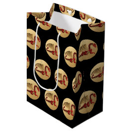 Fantastische Dragon Red en Gold v4 Medium Cadeauzakje