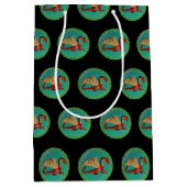 Fantastische Dragon Red en Green v11 Medium Cadeauzakje (Voorkant)