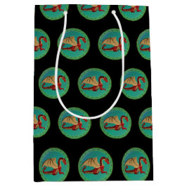 Fantastische Dragon Red en Green v11 Medium Cadeauzakje