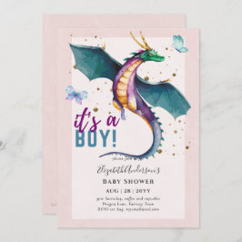 Fantastische DRAGON Tante Baby Boy Shower onthult Kaart