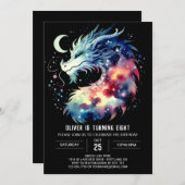 Fantastische Dragon verjaardagskinderen Kaart (Voorkant / Achterkant)