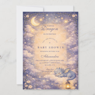 Fantastische Draken Fantasy Baby Shower Kaart