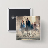 FANTASTISCHE DRANKEN EN WAAR ZE KUNNEN VINDEN™ Cit Vierkante Button 5,1 Cm (Voorkant /achterkant)