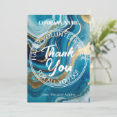 Fantastische eenvoudige vrijwilliger bedankt (Staand voorkant)