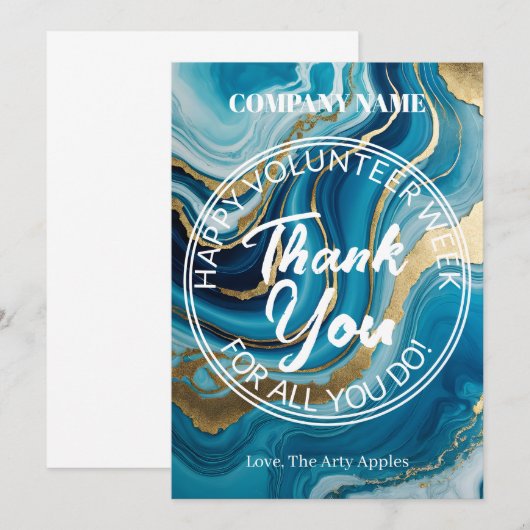 Fantastische eenvoudige vrijwilliger bedankt (Voorkant / Achterkant)