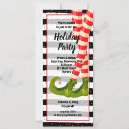 Fantastische Elf Legs Holiday Kerstuitnodigingen Kaart