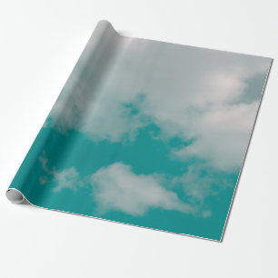 Fantastische en  dynamische wolk en hemel met gru cadeaupapier