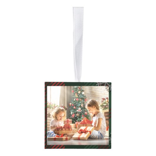 Fantastische en heldere familiefoto's met kerstcad decoratie (Rechts)