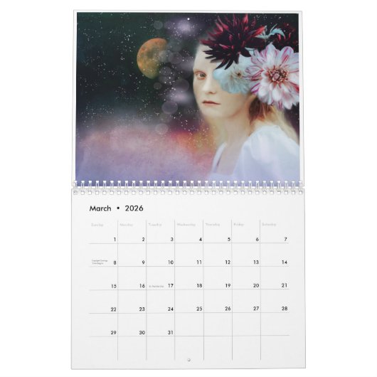 Fantastische en Magische Art Agenda Kalender (Mar 2026)
