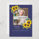 Fantastische en vijftigste verjaardag Moderne Blau Kaart (Achterkant)