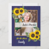 Fantastische en vijftigste verjaardag Moderne Blau Kaart (Achterkant)