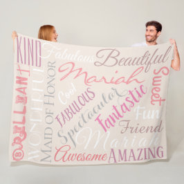 Fantastische Eremetgeschenk Persoonlijke Fantastis Fleece Deken