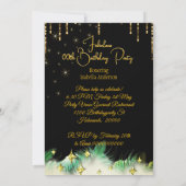 Fantastische etnische verjaardag Emerald Green Gol Kaart (Achterkant)