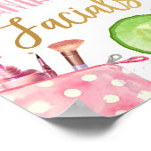 Fantastische Facials Spa Party Makeup Glamor Girl Poster (Hoek)
