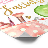 Fantastische Facials Spa Party Makeup Glamor Girl  Poster (Hoek)