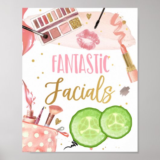 Fantastische Facials Spa Party Makeup Glamor Girl  Poster (Voorkant)