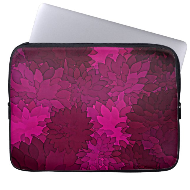 Fantastische Fantasy Flowers Laptop Sleeve (Voorkant)